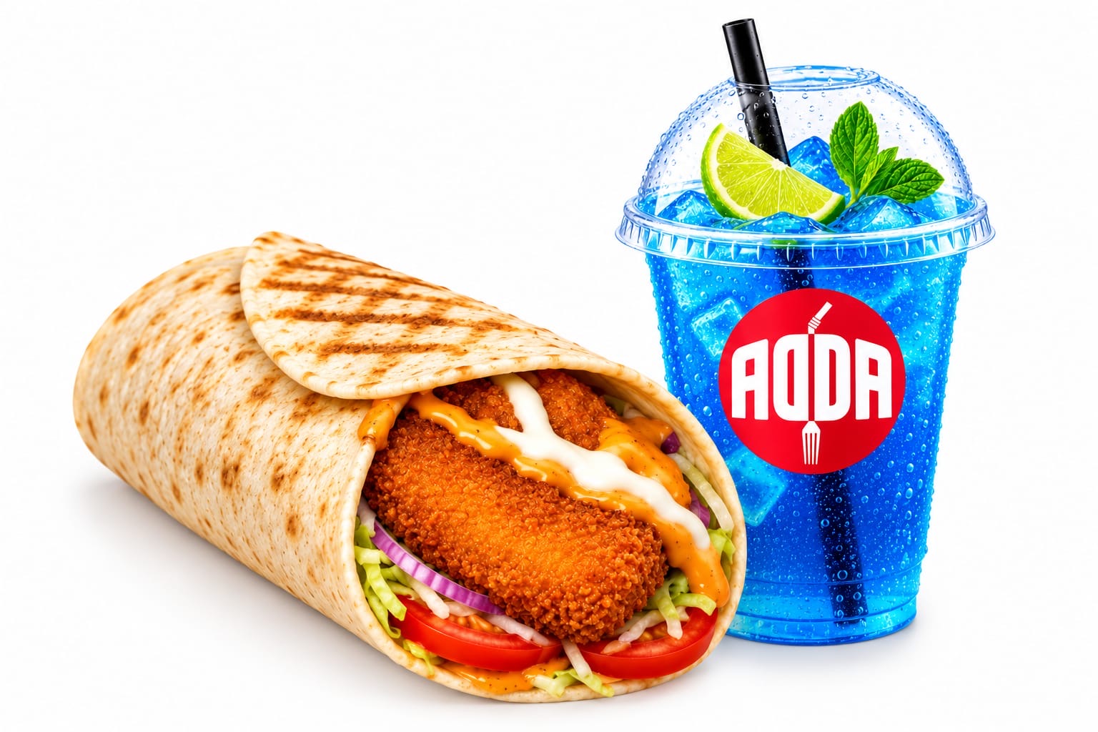 Paneer Mak roll+moctail